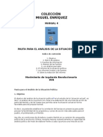 Pauta para El Análisis de La Situación Política MIR