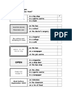 Signs Worksheet