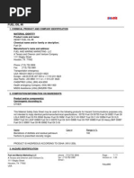 Fuel Oil #6: Material Safety Data Sheet