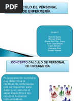 Cálculo de Personal de Enfermería