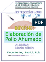 Informe de Pollo Ahumado