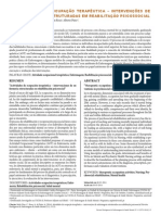 Atividades de Ocupação Terapêutica-Intervenções de Enfermagem Estruturadas em Reabilitação Psicossocial