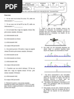 Deslocamento e Espaço Percorrido