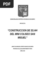 Construccion Ss - HH Mini Coliseo San Miguel