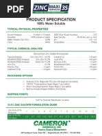 Zinc Sulfate 35 Maxi Granular Spec Sheet CCI