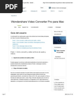 Guía de Wondershare Video Converter Pro para Mac - Oficial de Wondershare PDF