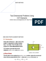 07 CST ElTwo-Dimensional Problems UsingCST Elements