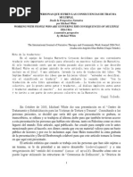 El Trabajo Con Personas Que Sufren Las Consecuencias de Trauma Multiple Desde La Perspectiva Narrativa