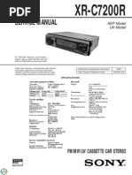 Service Manual: XR-C7200R