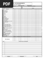 Check-List Compressor - Veículos Leves