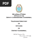 Telephone Directory Ganderbal