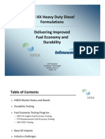 5W-XX Heavy Duty Diesel Formulations-Delivering Improved Fuel Economy and Durability - NPRA 2010