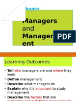 Topic 1 Managers and Management