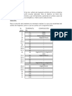 Cristalización de Sulfato de Magnesio Por Procesos de Calentamiento y Enfriamiento