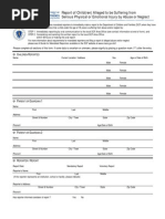 Child Abuse Reporting Form