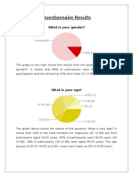 Questionnaire Results and Graphs