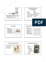 Operant Conditioning Instrumental Learning Classical & Operant Conditioning