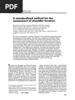 A Standardized Method For The Assessment of Shoulder Function