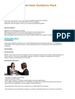 Interview Guidance Pack