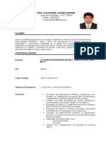 CV Paul Juarez Actualizado