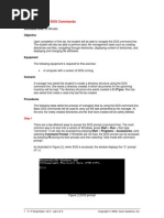 Lab 4.2.3: Basic DOS Commands: Estimated Time: 30 Minutes Objective