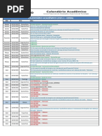 Calendário Estácio 2015.1