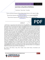 Biomechanical Study On Drag Flick in Field Hockey