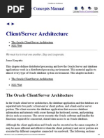 Client Server Architecture of ORACLE