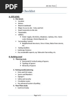 Thesis - Case Study Check List - Architecture