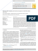 Solar Energy Materials & Solar Cells: Lucio Claudio Andreani, Angelo Bozzola, Piotr Kowalczewski, Marco Liscidini