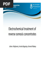 Electrochemical Treatment of Reverse Osmosis Concentrates: Jelena Radjenovic, Arseto Bagastyo, Korneel Rabaey