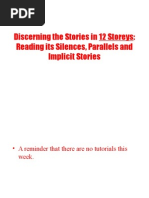 Discerning The Stories in 12 Storeys: Reading Its Silences, Parallels and Implicit Stories