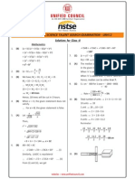 NSTSE 2015 Class 8 Answer Key & Solution