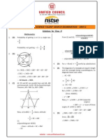 NSTSE 2015 Class 9 Answer Key & Solution