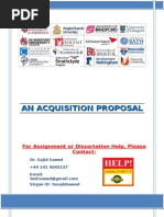 Acquisition Proposal