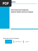 Explorer Pipeline Services Company Risk Assessment Diagnostic Results