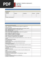 Contact Center Questionnaire