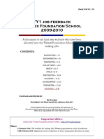 Feedback of Foundation Year 1 Doctors of Their Placements Within Wessex (UK)