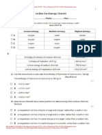 A2 Chemistry Entropy Related Questions Collected From Question Paper