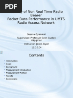 A Study of Non Real Time Radio Bearer Packet Data Performance in UMTS Radio Access Network