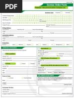 PTCL Service Form