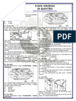 Fusos Horários - 65 Questões