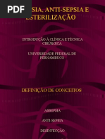 Assepsia Clínica, Anti-Sepsia e Esterilização