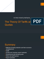 The Theory of Tariffs and Quotas