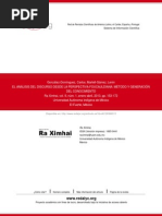 El Análisis Del Discurso Desde La Perspectiva Foucauldiana: Método y Generación Del Conocimiento