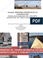 Trabajo Final Tec. Concreto Comparativo Diseno Mezcla