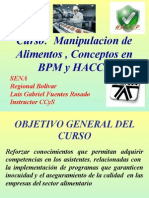 Curso, Manipulacion, BPM y Haccp