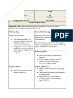 Main Idea Lesson Template