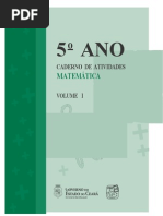 5 Ano Caderno de Atividades Matematica Vol 1