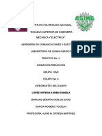 Práctica 3 - Química Básica: Oxido-Redox